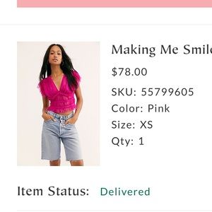 Free People Making me Smile Top